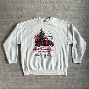 Vintage 2000s Y2K Hallmark Men’s This is My Christmas Movies Watching Sweater XL